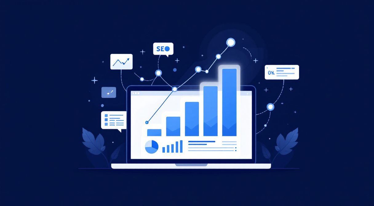Agencia SEO trabajando con datos y análisis de posicionamiento web